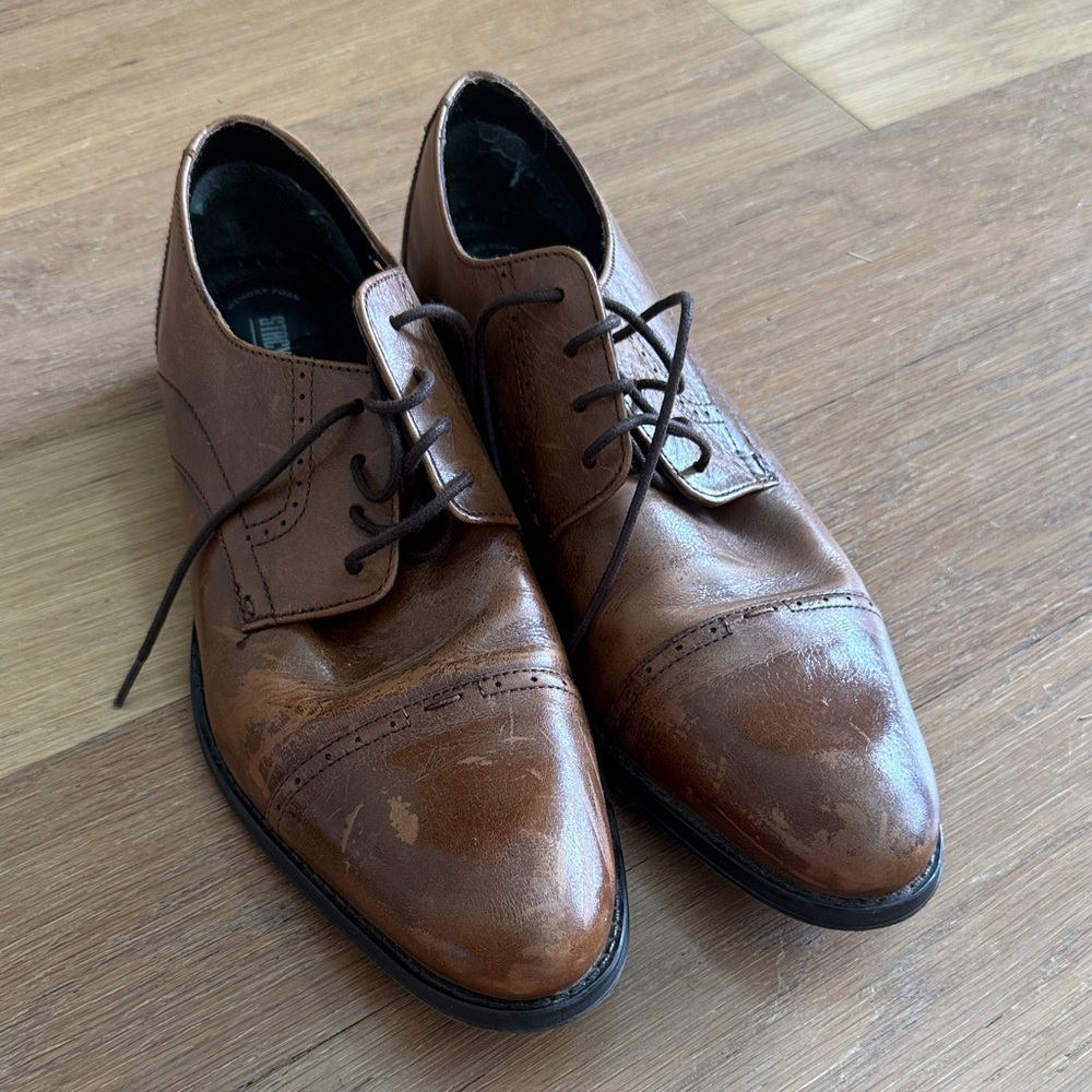 Stacy Adams Brown Leather Men's Dress Shoes
